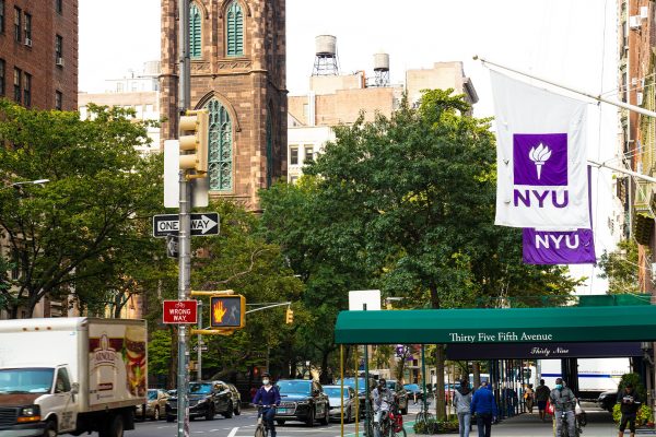 NYU Flags in NYC